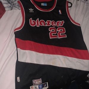 Alternate Throwback Portland Trail Blazers Nba Jersey Size XL, Red/Black/White